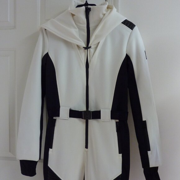 Mackage Elle Snow Fill Jumpsuit in Off White/Black - Picture 10 of 16